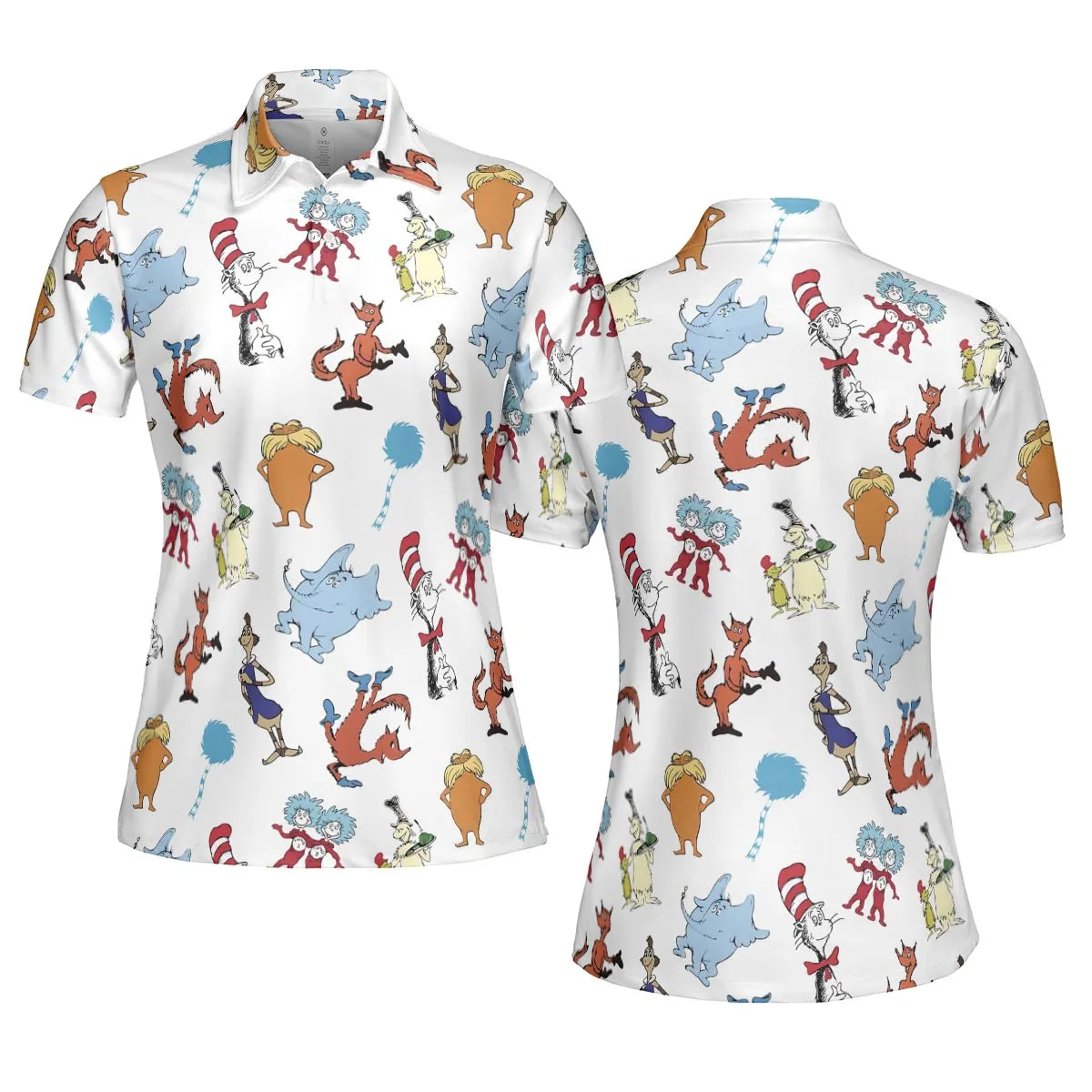 Seuss Swag Dr. Seuss AOP Men/Women Polo Shirt