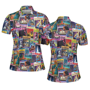 Goosebumps Monster Collage Pattern AOP Men/Women Polo Shirt