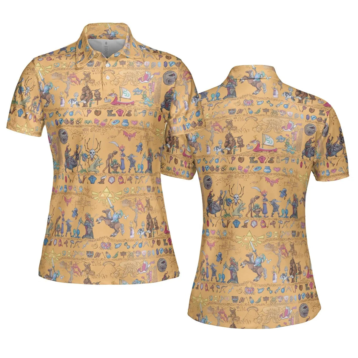 Link's Journey Tapestry The Legend Of Zelda AOP Men/Women Polo Shirt