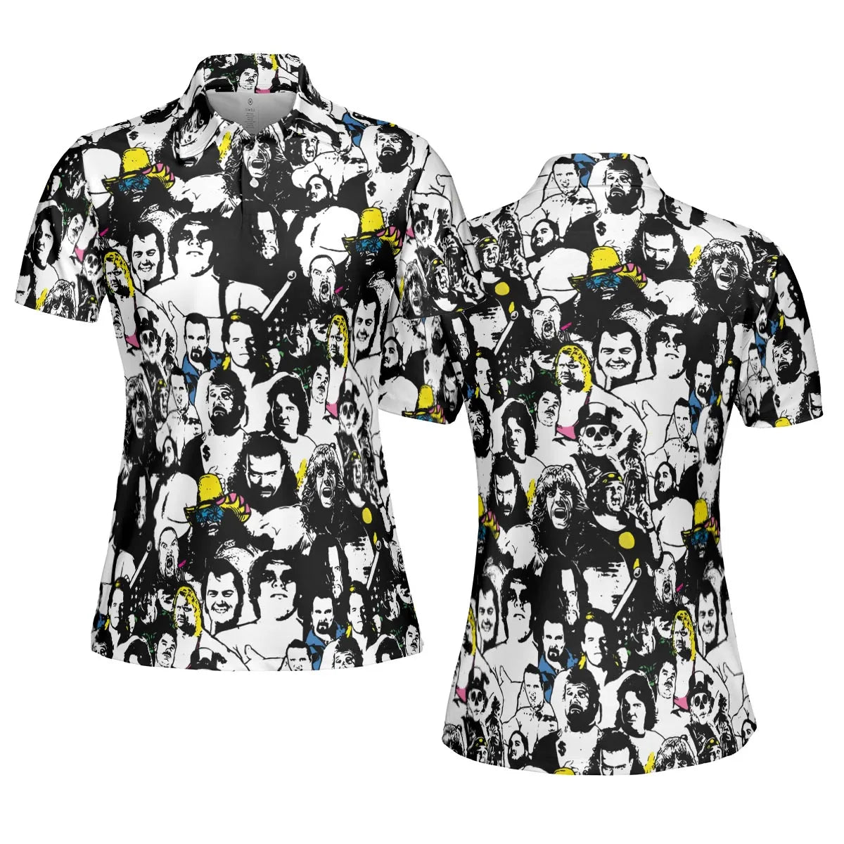 Iconic faces Royal Rumble AOP Men/Women Polo Shirt