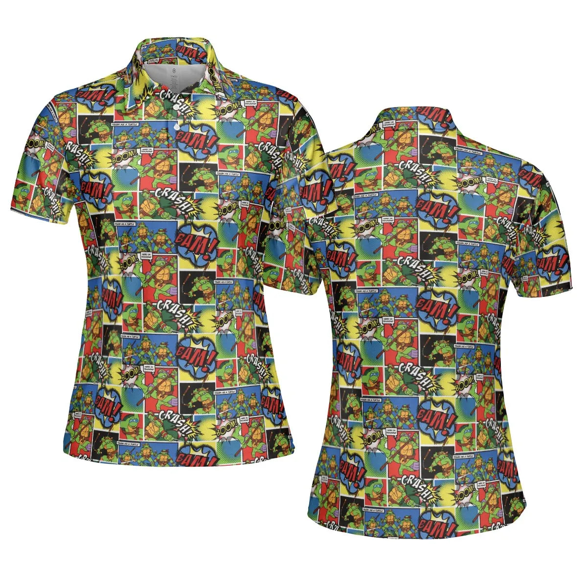 Teenage Mutant Ninja Turtles Comic AOP Men/Women Polo Shirt