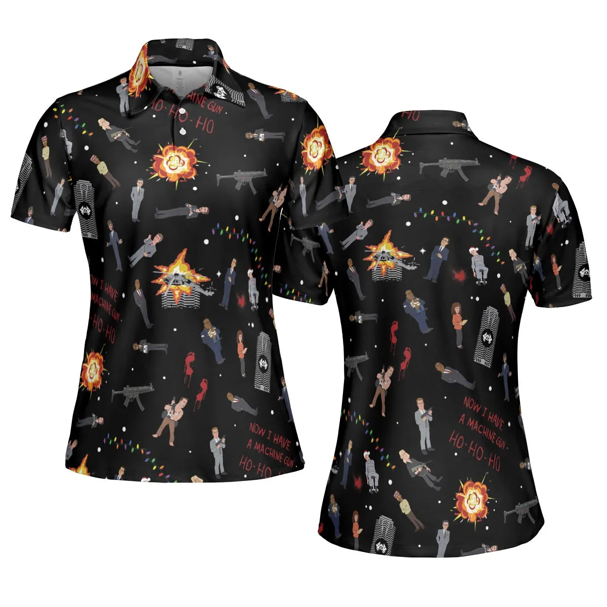 Die Hard Is My Favorite Christmas Movie AOP Men/Women Polo Shirt
