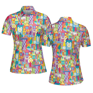 It's a Small World AOP Men/Women Polo Shirt