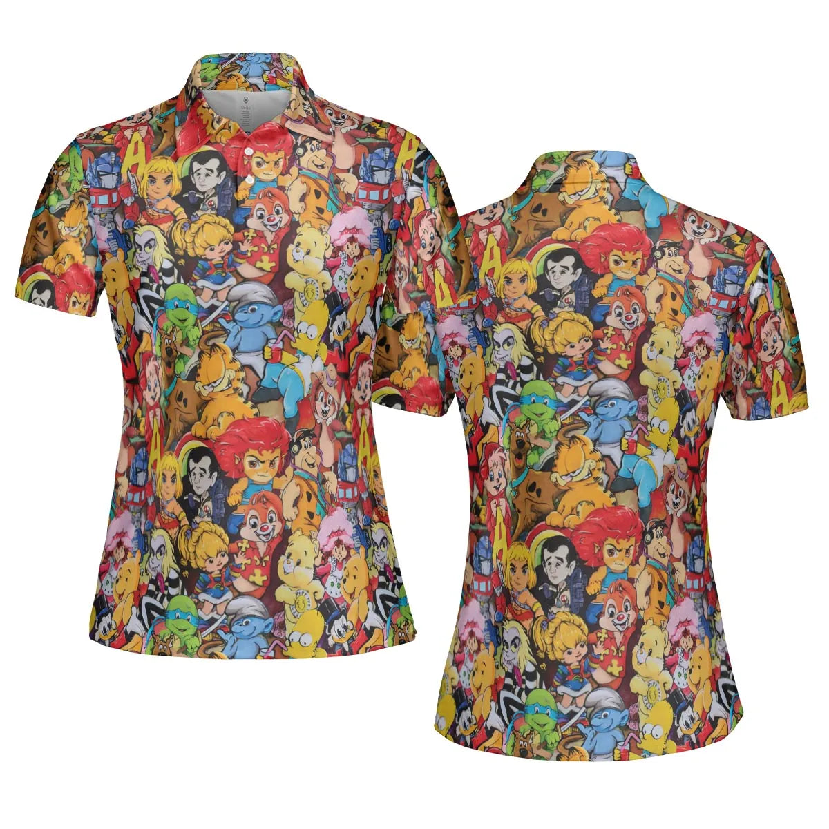 Old Cartoon Characters AOP Men/Women Polo Shirt