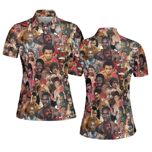 Fight Night Fit Boxing Legends AOP Men/Women Polo Shirt