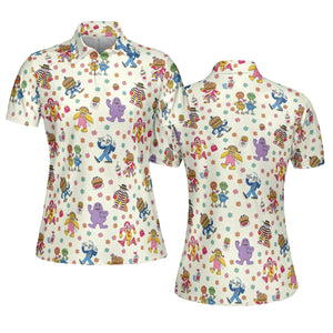 BADA BOP BA BA Mcdonaldland AOP Men/Women Polo Shirt