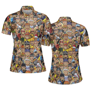 Classic Wrestlers AOP Men/Women Polo Shirt
