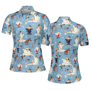Frosty the Snowman Christmas Characters AOP Men/Women Polo Shirt