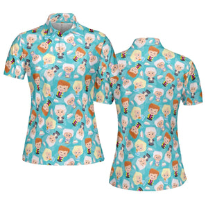 Little Dolls The Golden Girls AOP Men/Women Polo Shirt