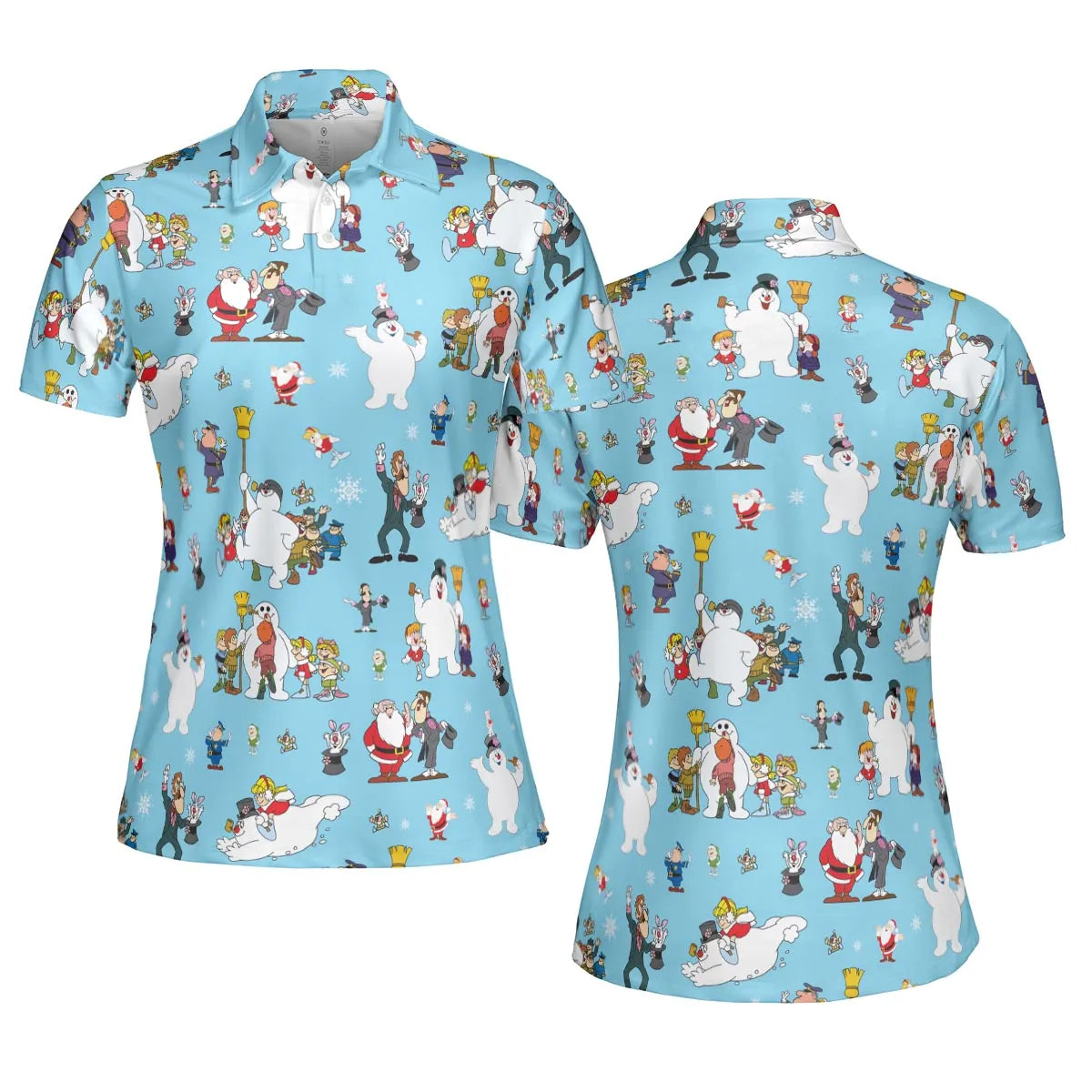 Cast Frosty The Snowman AOP Men/Women Polo Shirt
