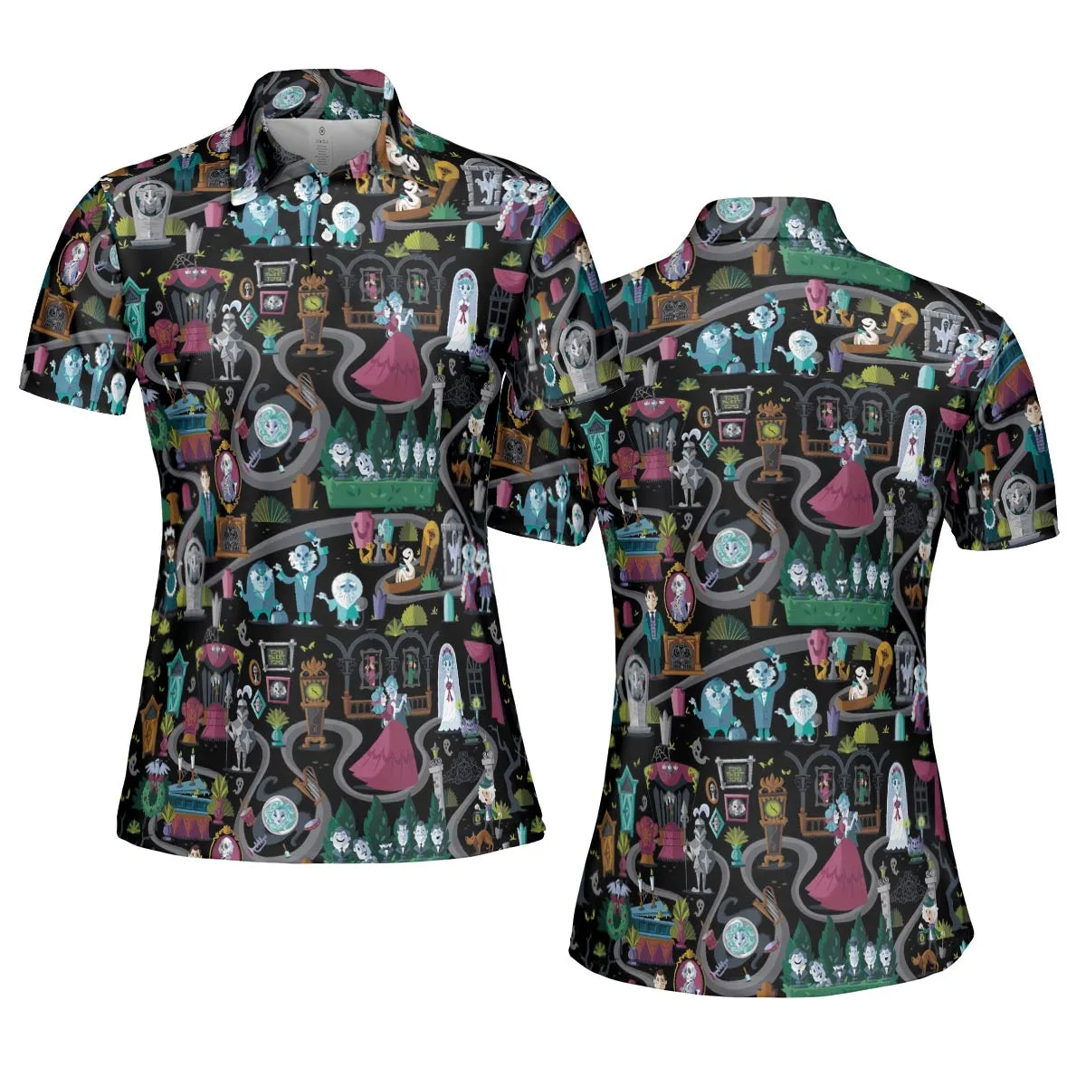 Haunted Mansion Map AOP Men/Women Polo Shirt