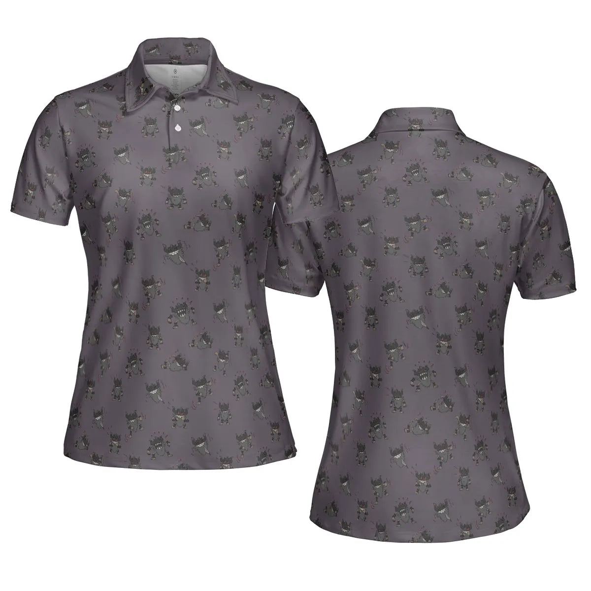 Perrrrrserker Pokemon Pattern AOP Men/Women Polo Shirt