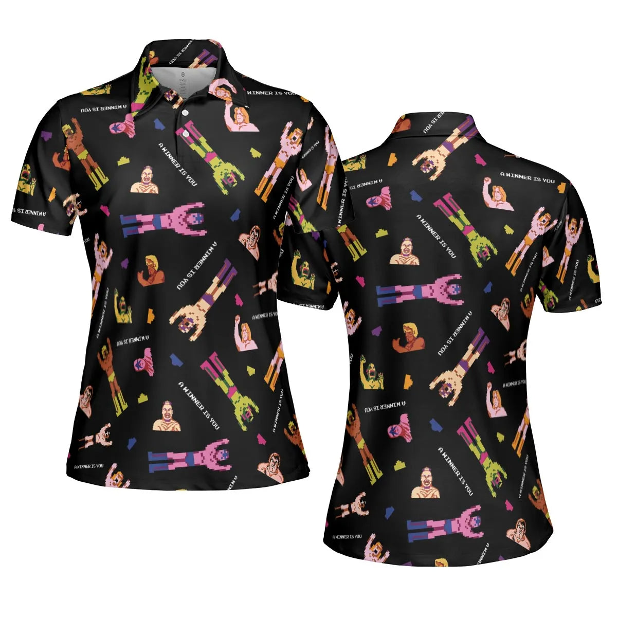 Wrestling Fighters Pro Wrestling AOP Men/Women Polo Shirt