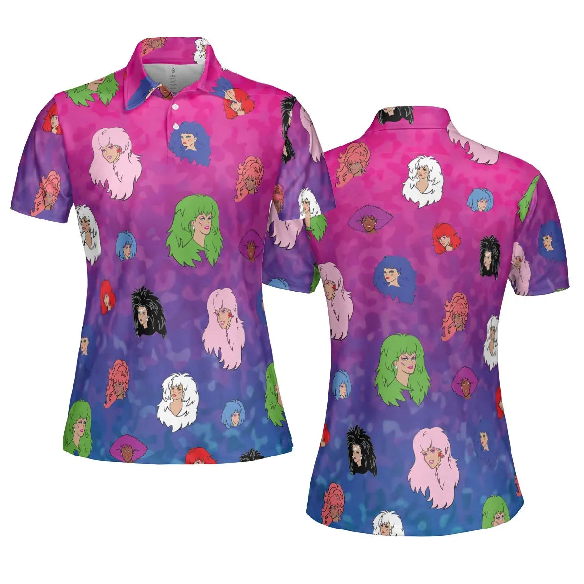 Misfits and Hologram  Jem and the Holograms AOP Men/Women Polo Shirt