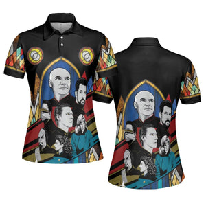 The Next Generation Star Trek AOP Men/Women Polo Shirt