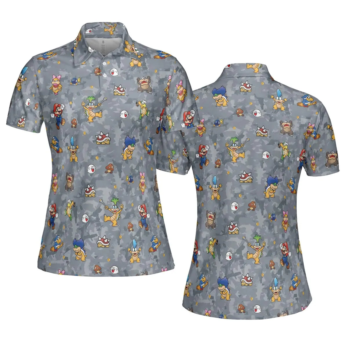 Super Mario Nintendo Video Game AOP Men/Women Polo Shirt