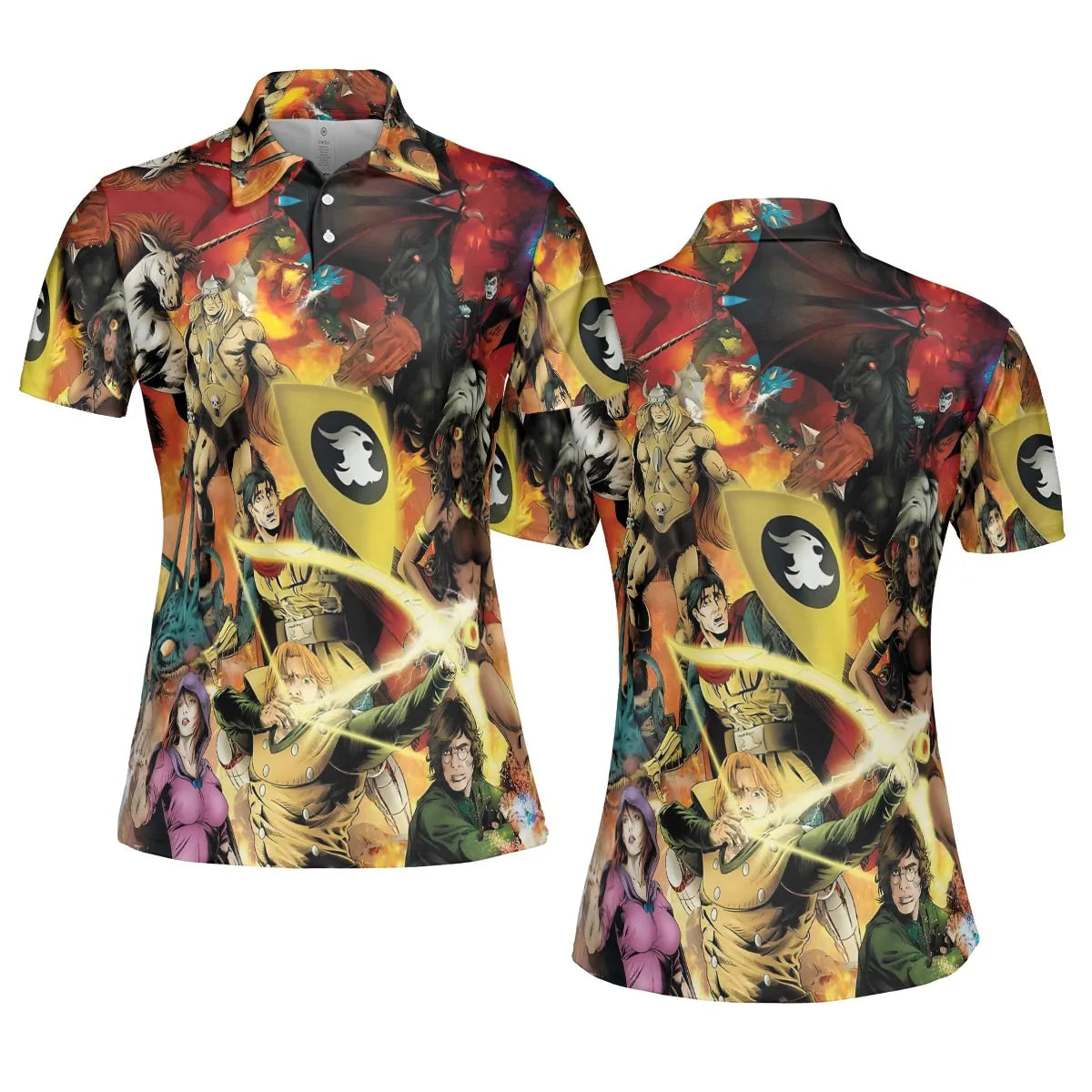 Great Power Dungeons AOP Men/Women Polo Shirt
