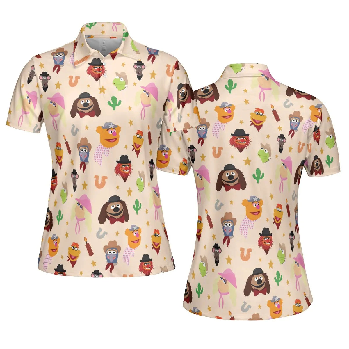 Western Life The Muppet Show AOP Men/Women Polo Shirt