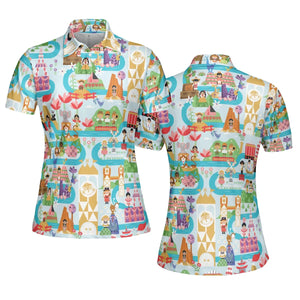 It's Small World Map AOP Men/Women Polo Shirt
