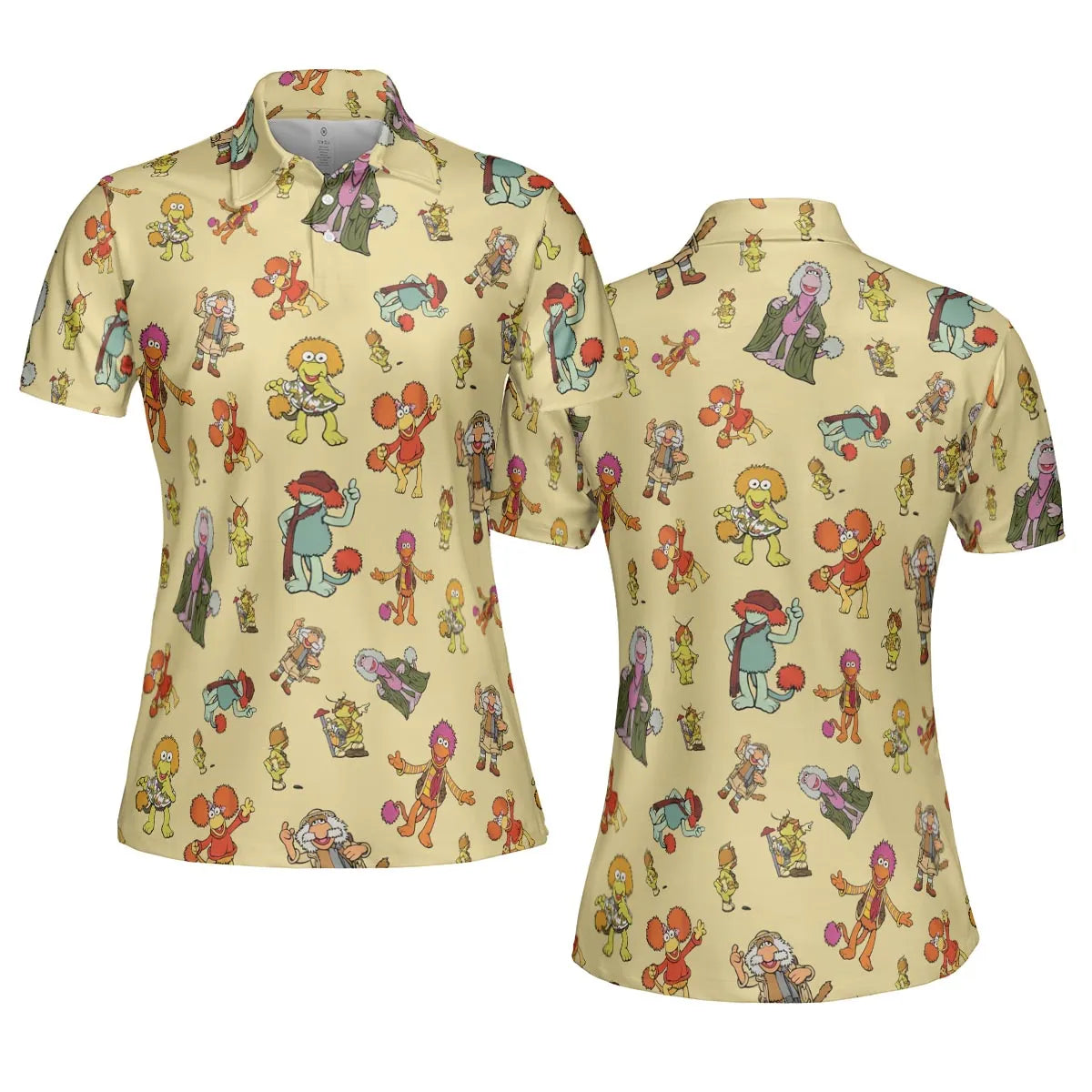 Fraggle Rock Characters AOP Men/Women Polo Shirt