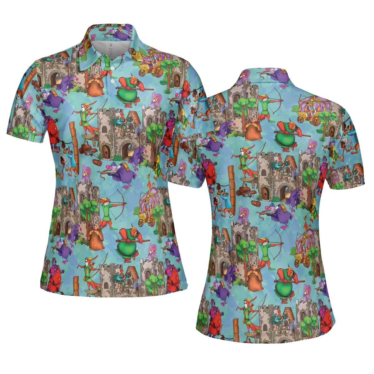 Steal From the Rich Robin Hood AOP Men/Women Polo Shirt