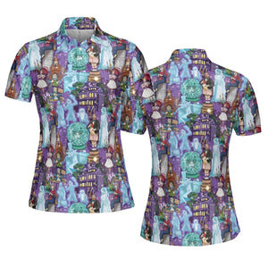 Foolish Mortal Supply Haunted Mansion AOP Men/Women Polo Shirt