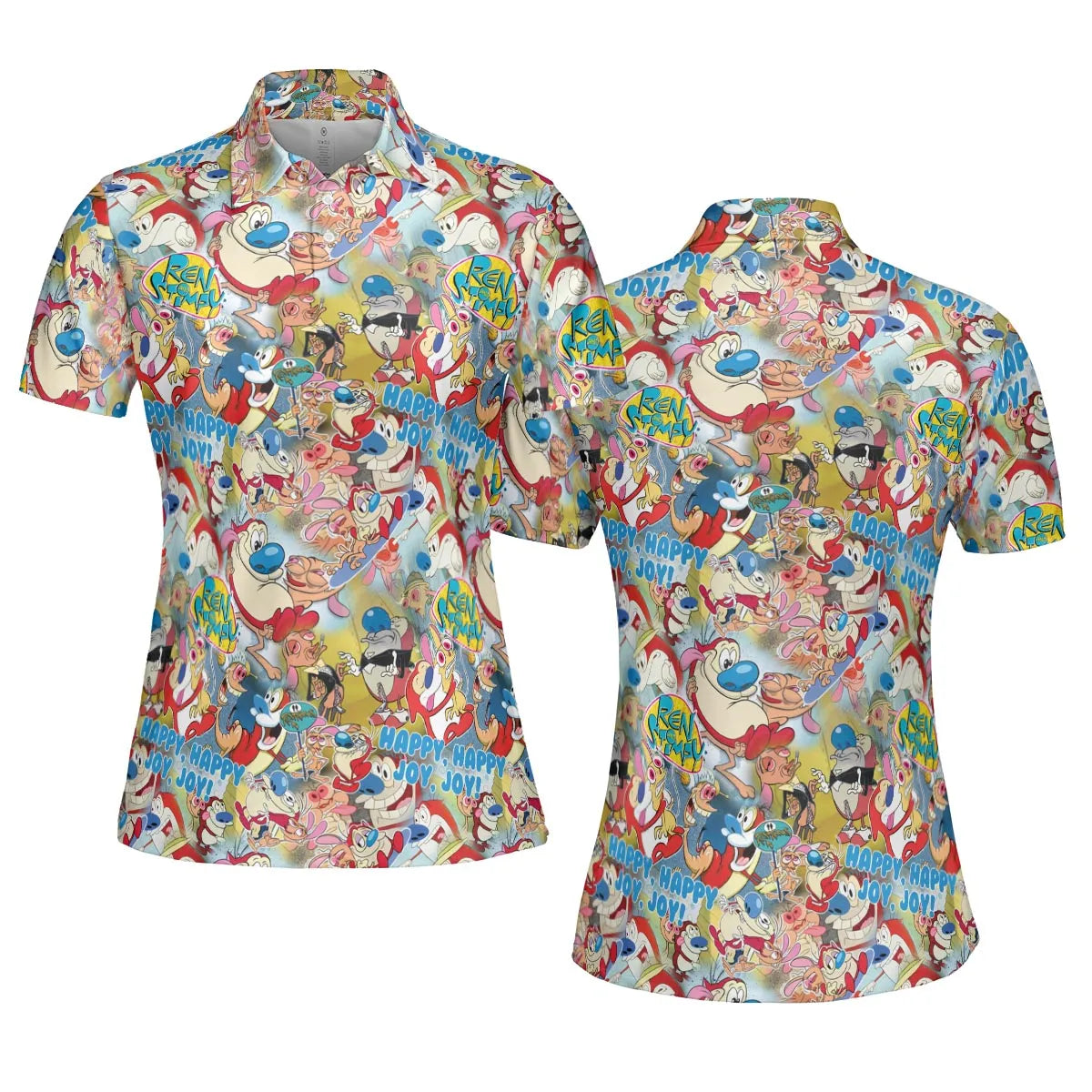 The Ren and Stimpy Show AOP Men/Women Polo Shirt
