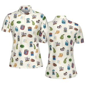 The Food of It's Always Sunny In Philadelphia AOP Men/Women Polo Shirt
