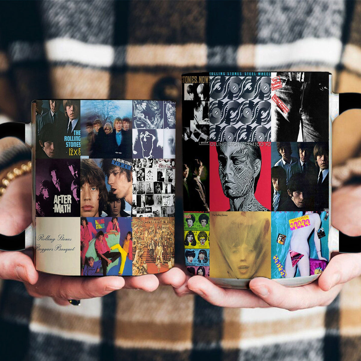 The Rolling Stones Accent Mug Classic Album Cover Collage Gift