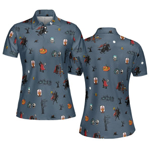 Headless Horseman Ichabod and Mr. Toad AOP Men/Women Polo Shirt