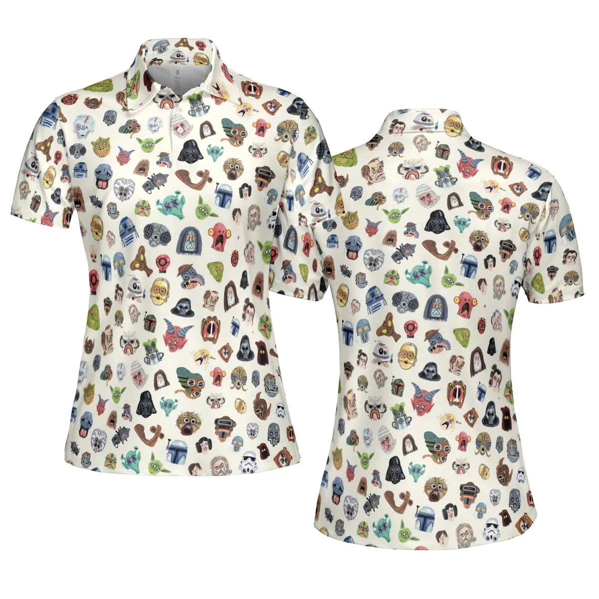 Star Wars Collage Pattern AOP Men/Women Polo Shirt