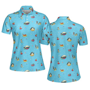 Pokemon Sunny Days Sea Swim AOP Men/Women Polo Shirt