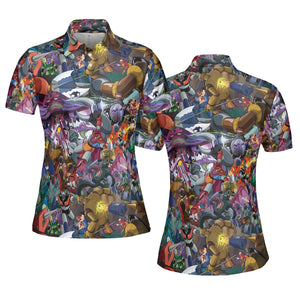 Shogun Warriors Battle AOP Men/Women Polo Shirt