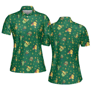 Happy St. Patrick day Pokemon Green AOP Men/Women Polo Shirt