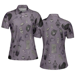 Welcome Foolish Mortals Haunted Mansion AOP Men/Women Polo Shirt