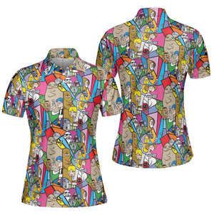 AOP Men/Women Polo Shirt - WVZN67WD -  - 5