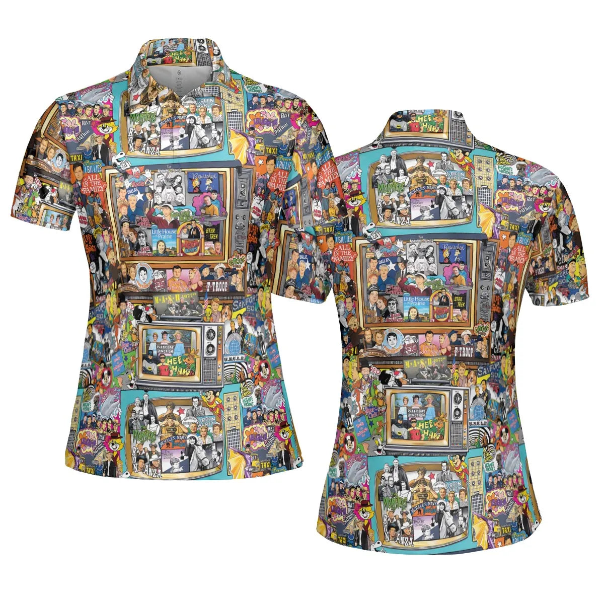 Timeless Memories of TV AOP Men/Women Polo Shirt