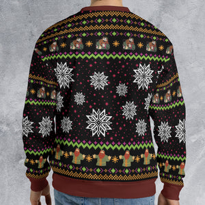 Come In and Know Me Better Man Ugly Christmas Sweatshirt