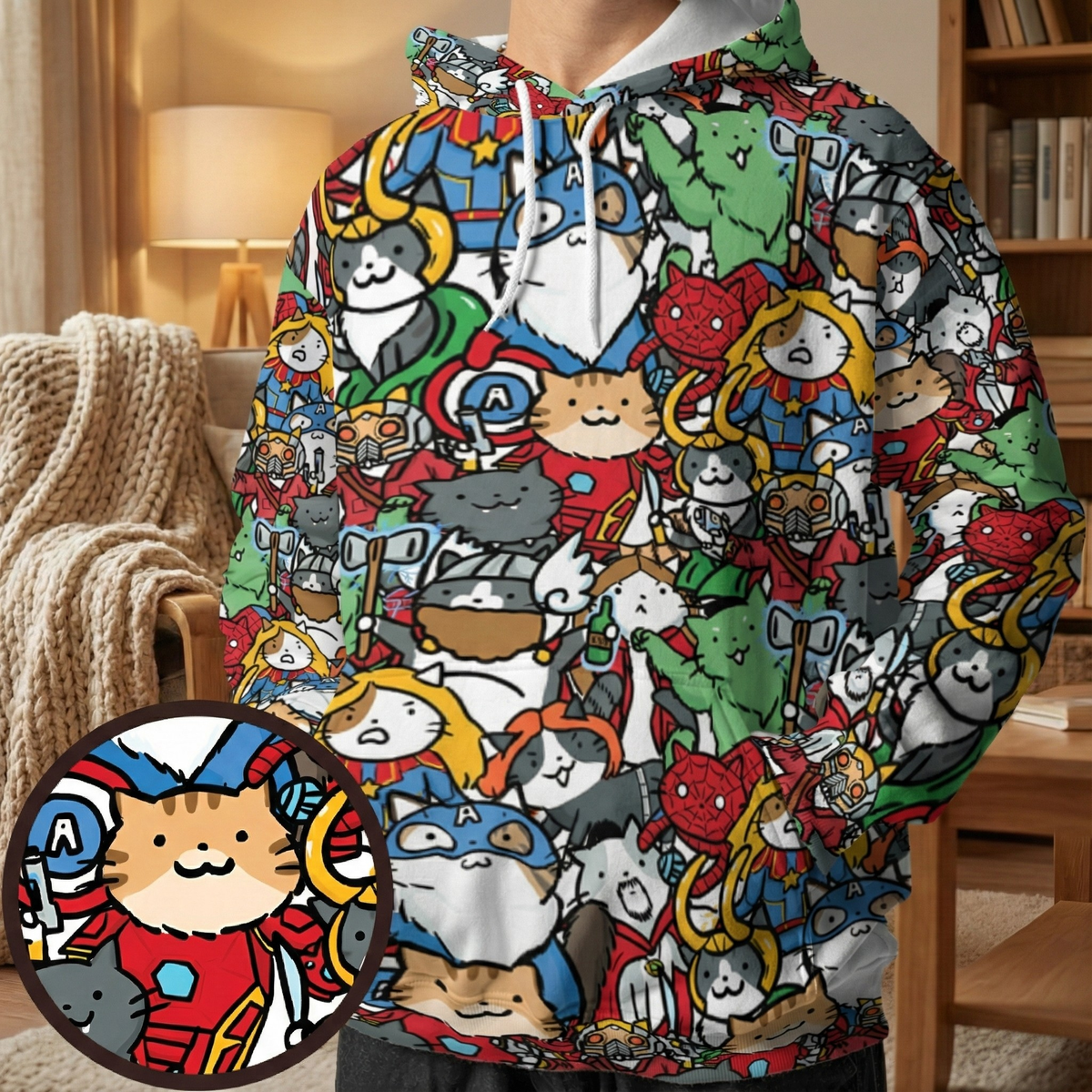 Alligator Loki All-over Print Hoodie
