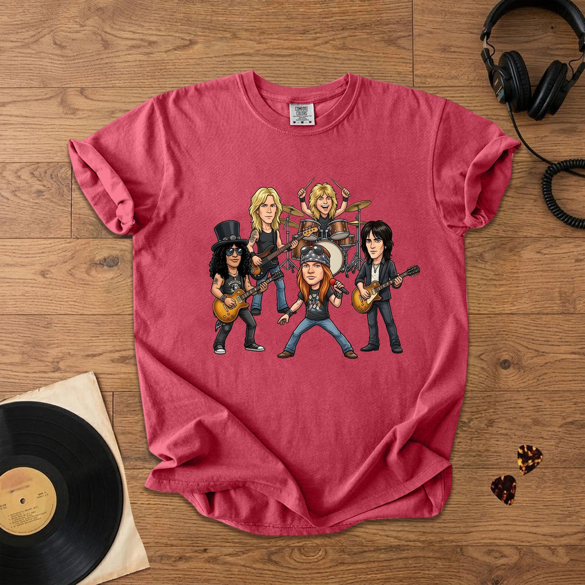 Guns N’ Roses Band Graphic T-Shirt Rock Fan Tee