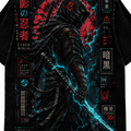 Cyber Ninja Japanese Inspired Graphic Vintage Tee