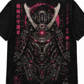 Cyber Samurai Japanese Inspired Graphic Vintage Tee