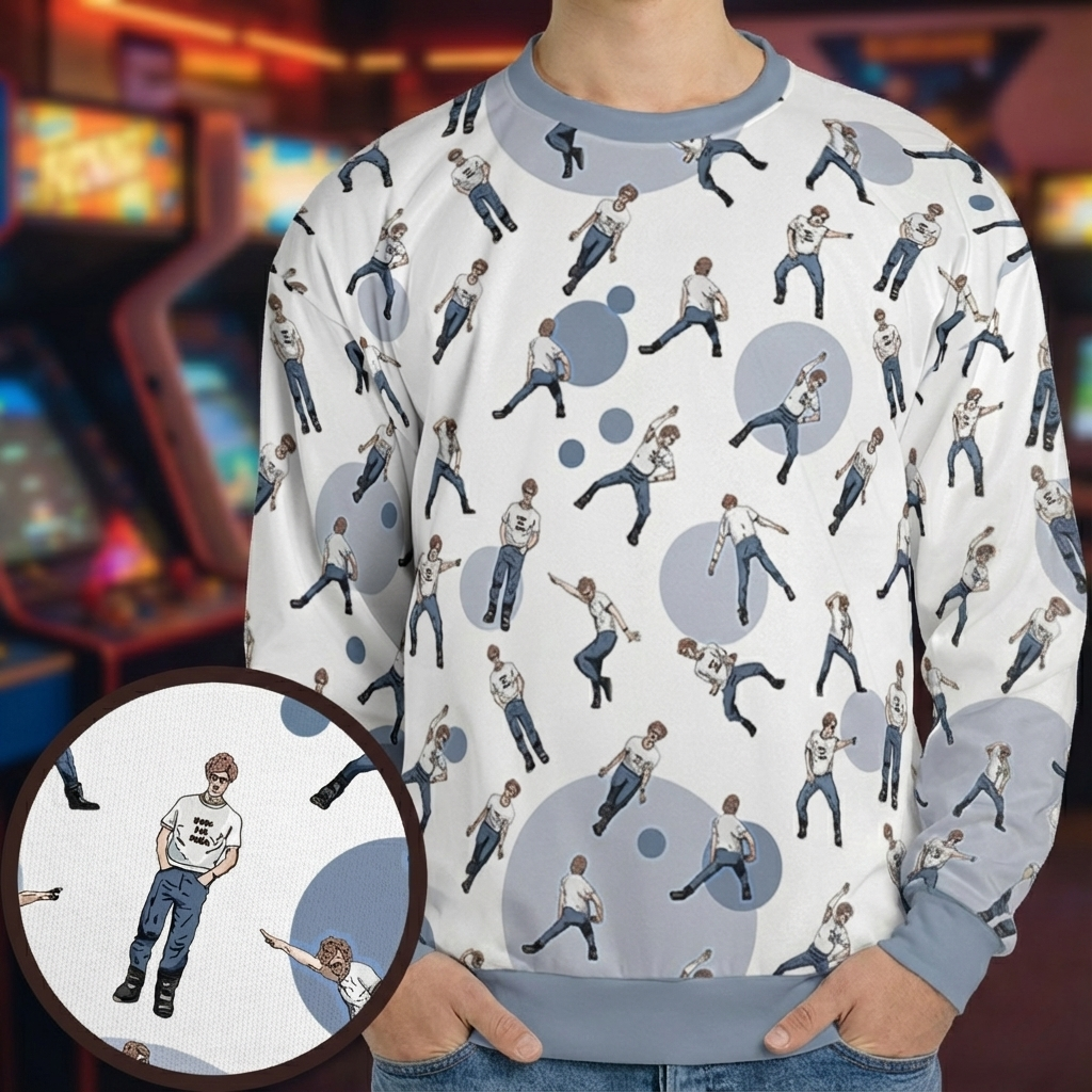 Dancing Pedro Napoleon Dynamite All-over Print Sweatshirt