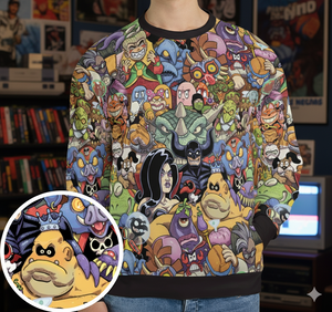 Here come the Bad Guys All-over Print Sweatshirt