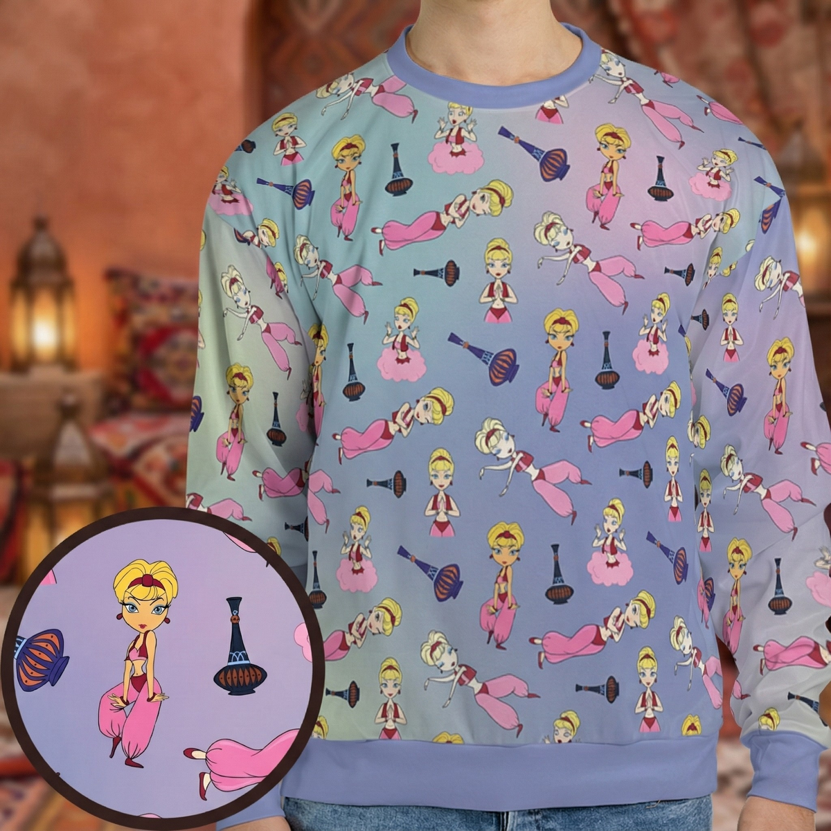 I Dream of Jeannie All-over Print Sweatshirt