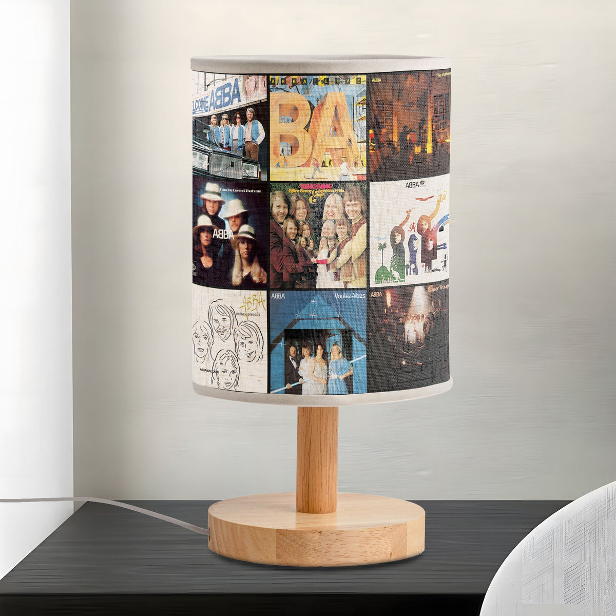 ABBA Album Cover Lamp Retro Disco Music Fan Table Light