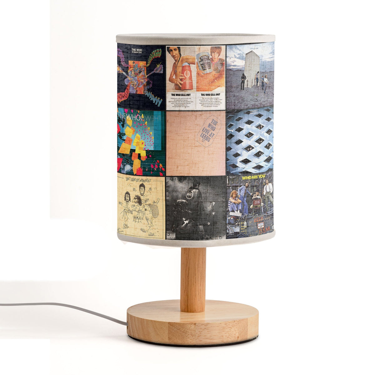 The Who Album Cover Fabric Lamp Classic Rock Legends Table Light