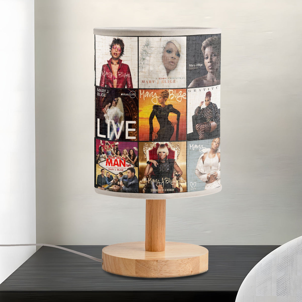 Mary J. Blige Album Art Fabric Lamp R&B & Soul Music Home Decor