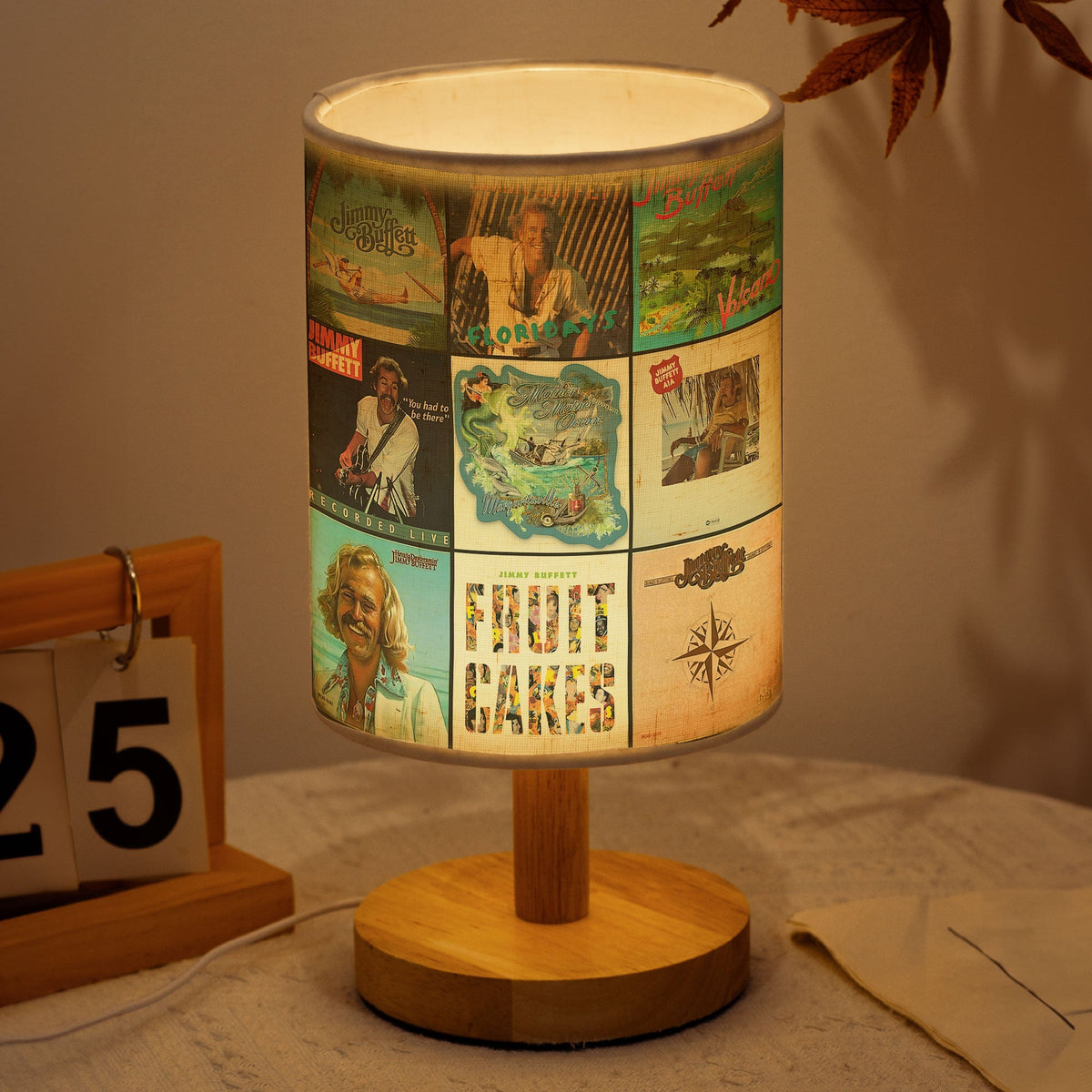 Jimmy Buffett Album Art Decorative Fabric Lamp