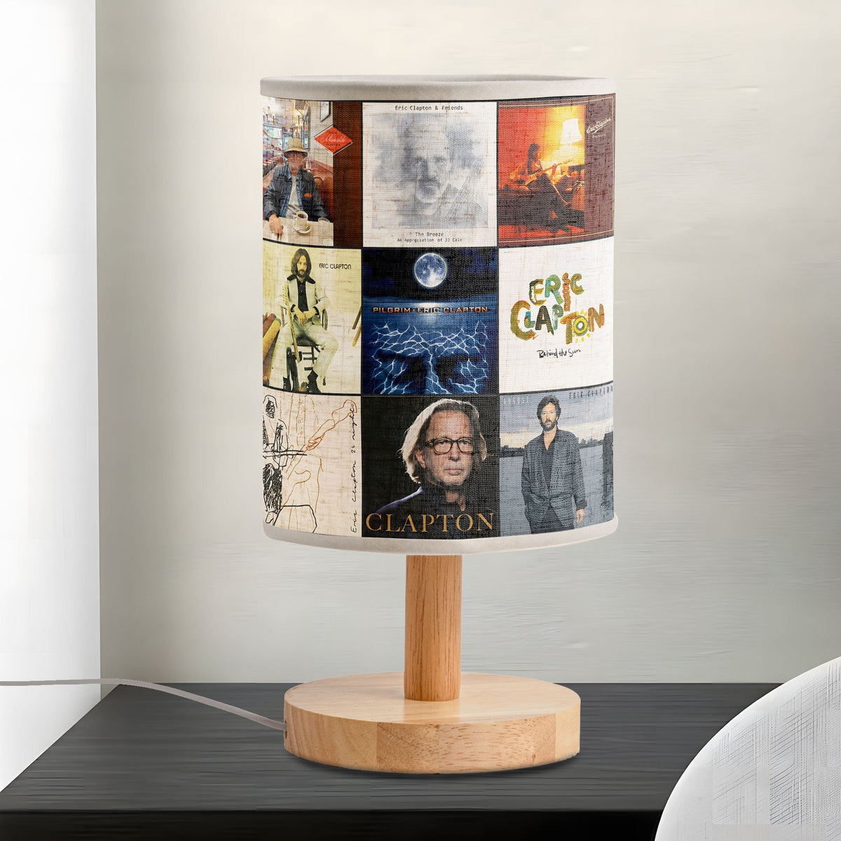 Eric Clapton Album Art Fabric Lamp Vintage Blues Rock Legend Night Light
